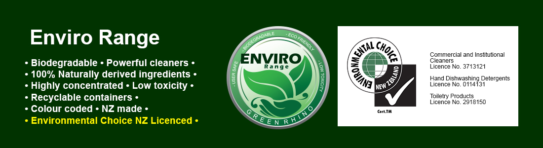 Environmentally Friendly, Biodegradable Cleaning Chemicals by Green Rhino